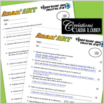 Anan'ART : Projet d'arts plastiques - Été