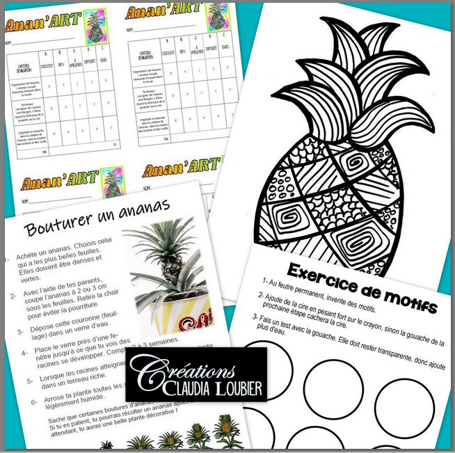 Anan'ART : Projet d'arts plastiques - Été