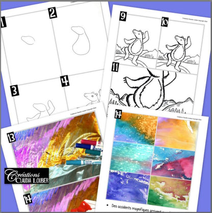 Nanuk et la Grande Ourse - Ours polaire Hiver - Arts plastiques