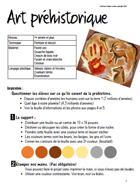 Art préhistorique : Arts plastiques, Histoire de l'art