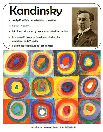 Pom'dinsky - À la manière de Kandinsky - Rentrée scolaire: