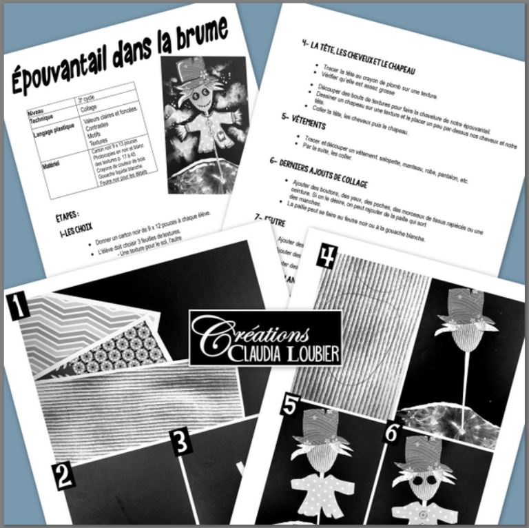 Automne: Épouvantail dans la brume, arts