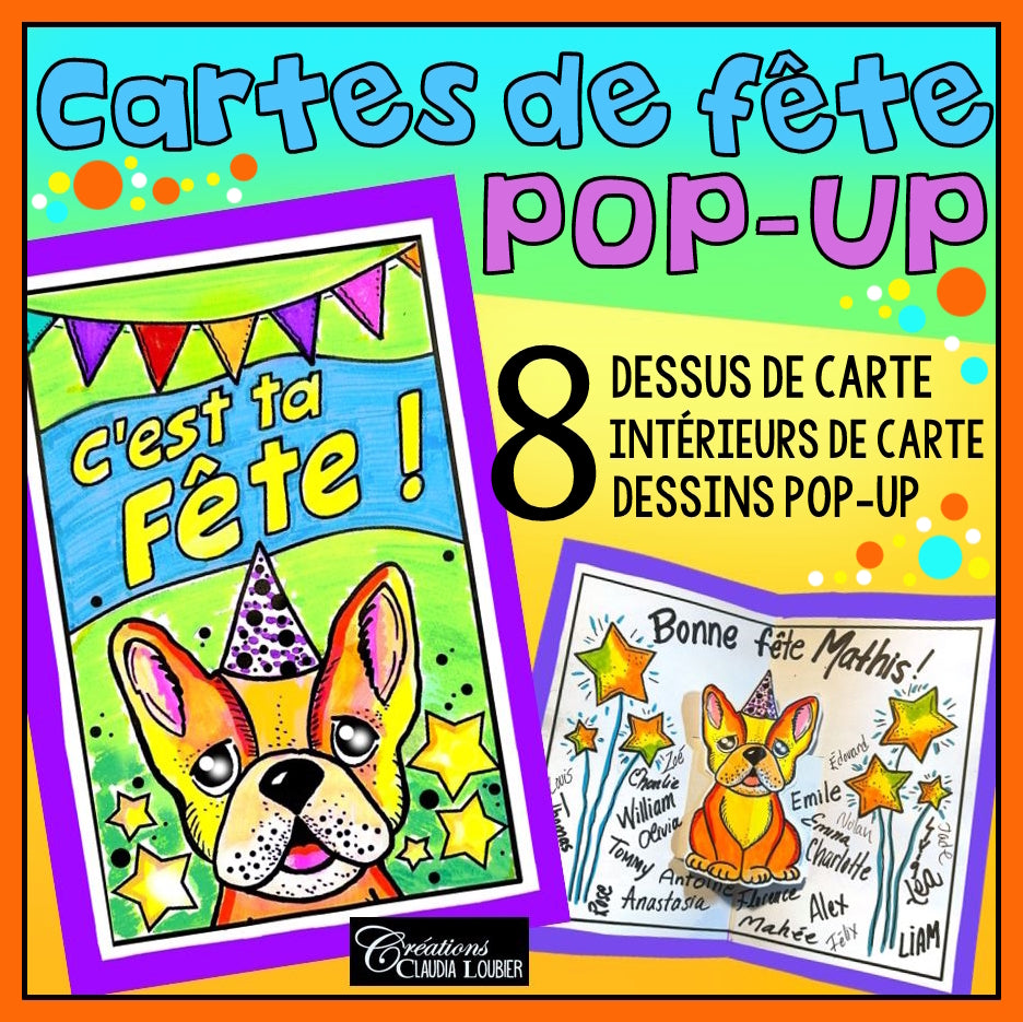 Cartes de fête pop-up ! Rentrée scolaire