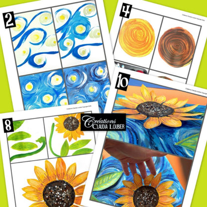 À la manière de Vincent Van Gogh - Projet arts plastiques - Tournesol