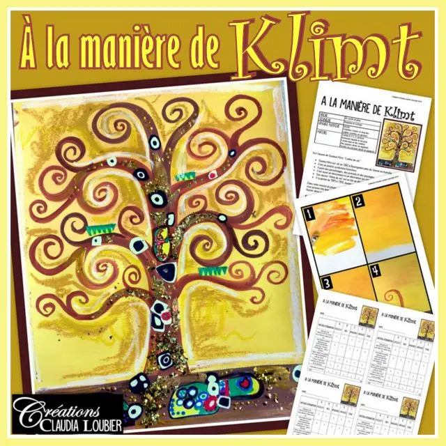 À la manière de Klimt: Arts plastiques