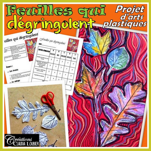 Automne: Feuilles qui dégringolent - Arts palstiques
