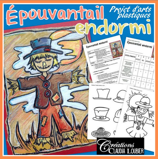 Épouvantail endormi - Arts plastiques