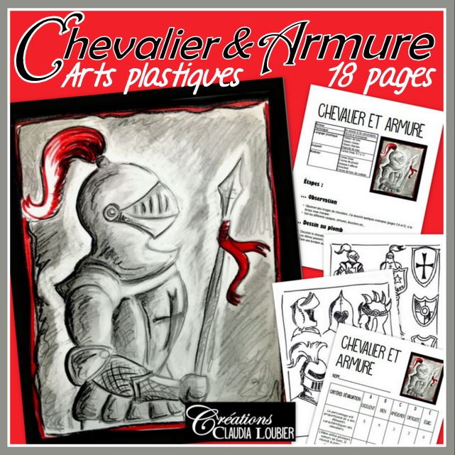 Chevalier et armure: Projet d'arts plastiques