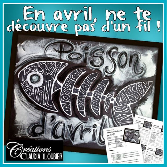 En avril, ne te découvre pas d'un fil ! Poisson - Arts plastiques