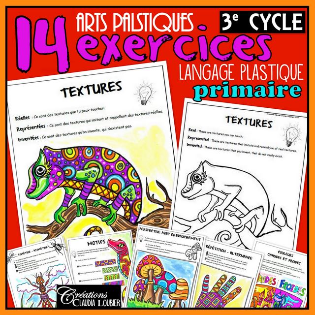 3e cycle: 14 exercices langage plastique