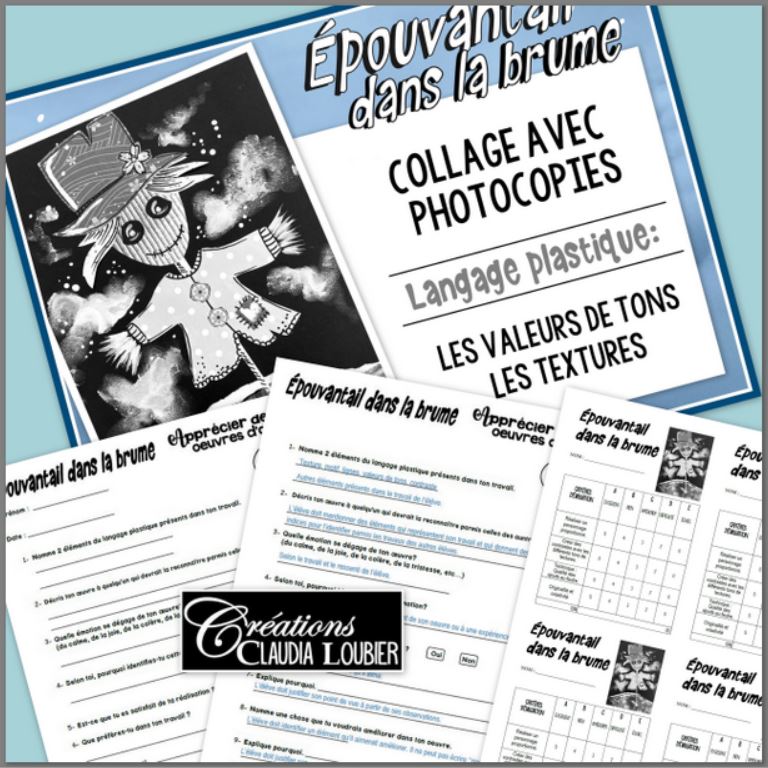 Automne: Épouvantail dans la brume, arts