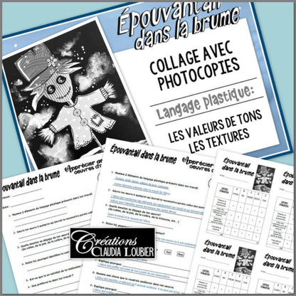 Automne: Épouvantail dans la brume, arts