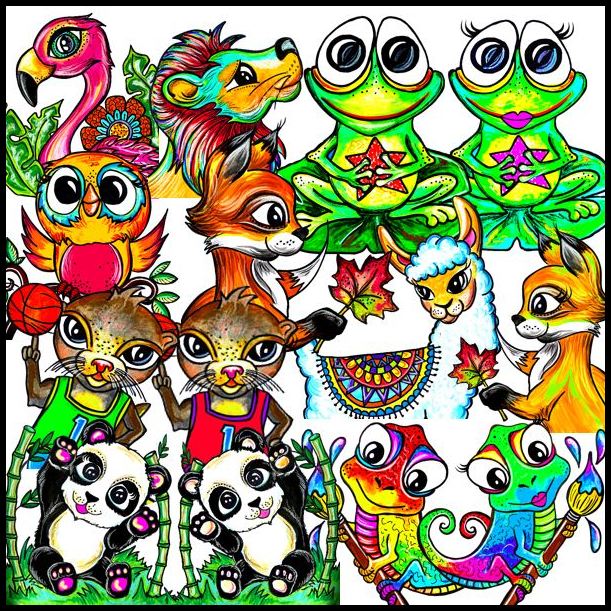Clip Art - Ami-mots - Animaux