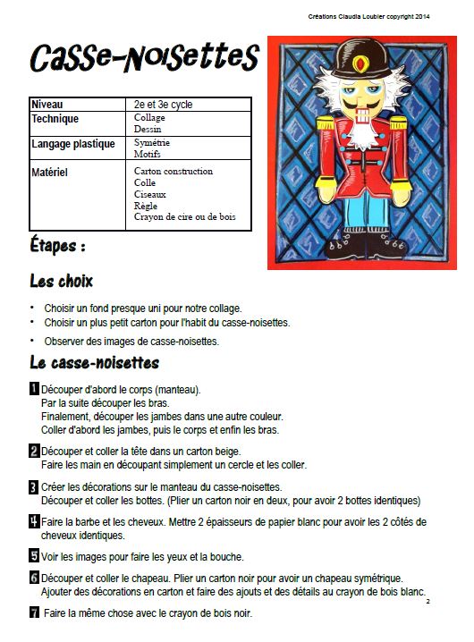 Noël: Casse-Noisettes, Arts plastiques