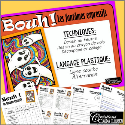 Bouh ! Les fantômes expressifs ! Arts plastiques - Halloween