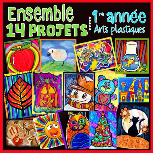 Ensemble 14 projets - Arts plastiques - 1re année