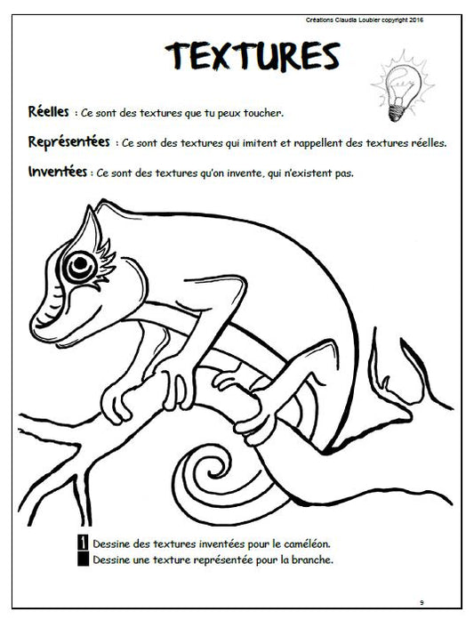 Gratuit Exercice langage plastique :3e cycle - Les textures