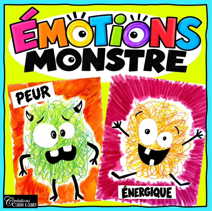 Halloween - Émotions Monstre – Projet d’arts plastiques - Préscolaire, 1er cycle