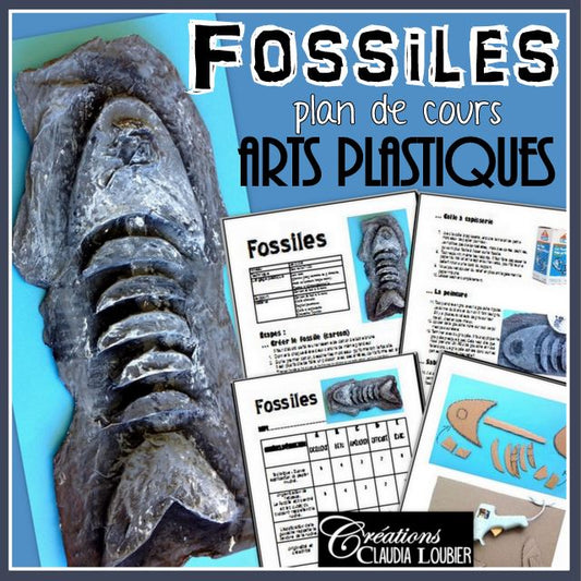 Fossiles 3D- Arts plastiques