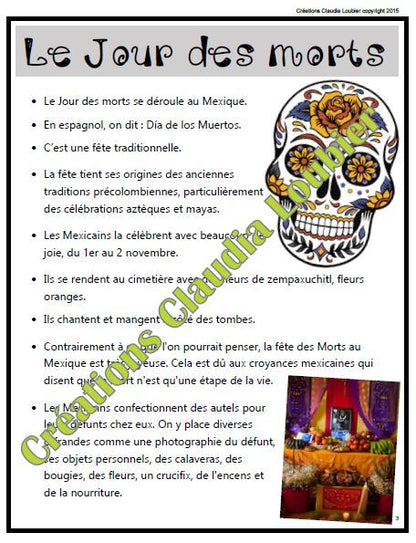 Halloween: Fête des morts - Arts plastiques