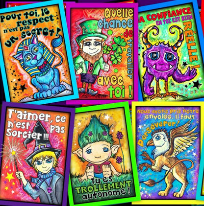 Collection cartes récompenses: Les Enfantastiques