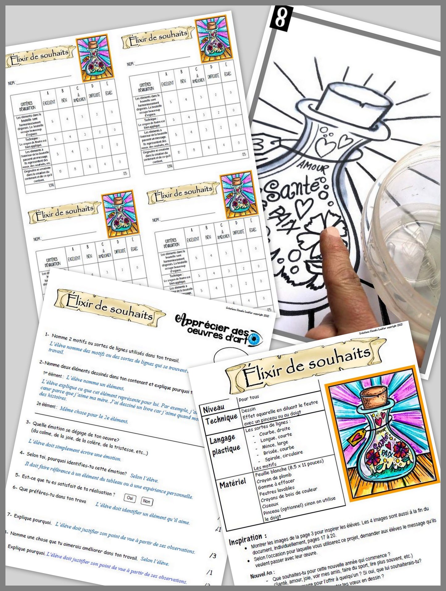 Nouvel An : Élixir de souhaits - Arts plastiques