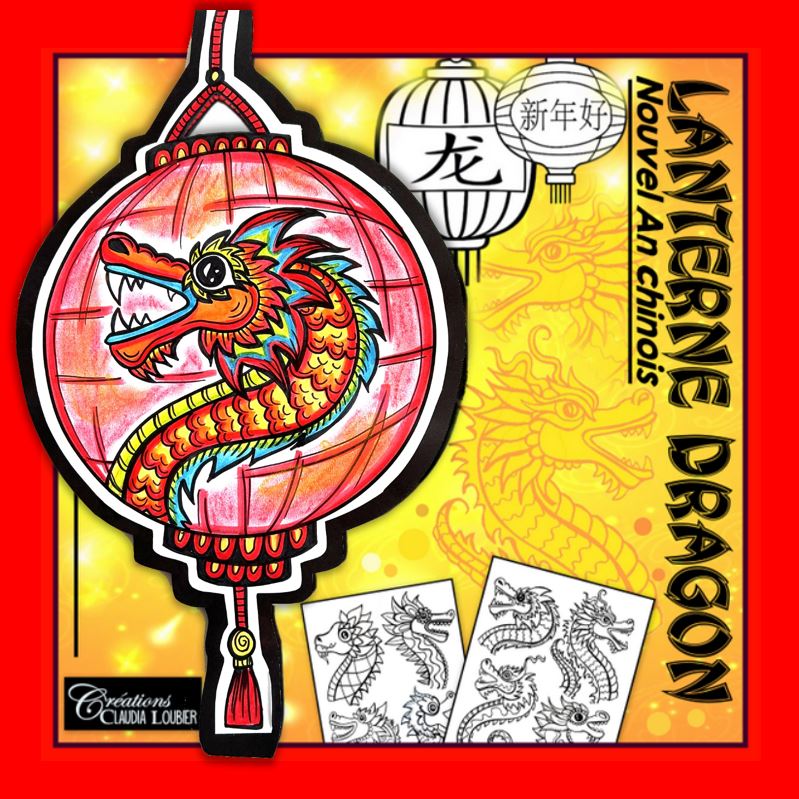 Lanterne Dragon - Nouvel An chinois - Arts
